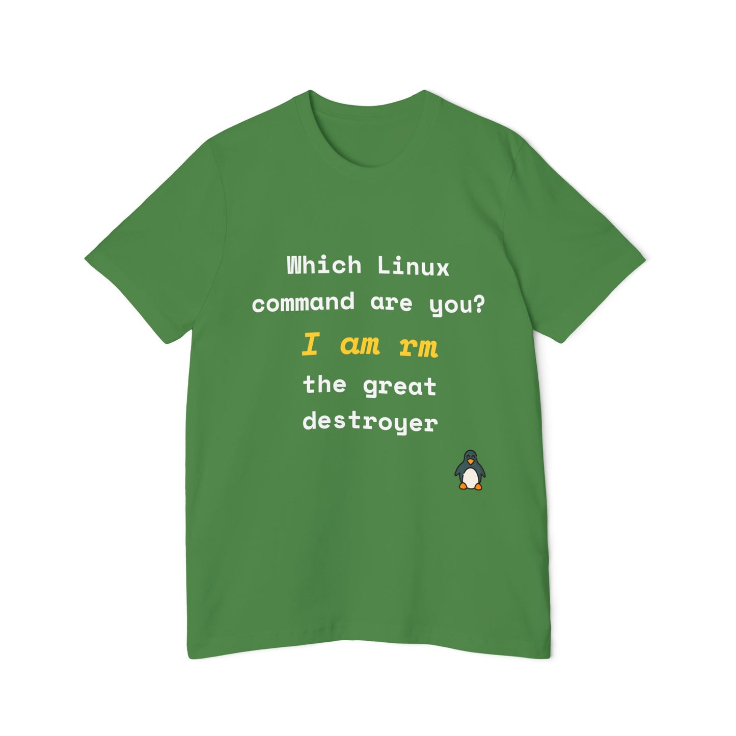 Which Linux Command Are You? I Am rm - The Great Destroyer | Funny Linux T-Shirt | Usha Creations