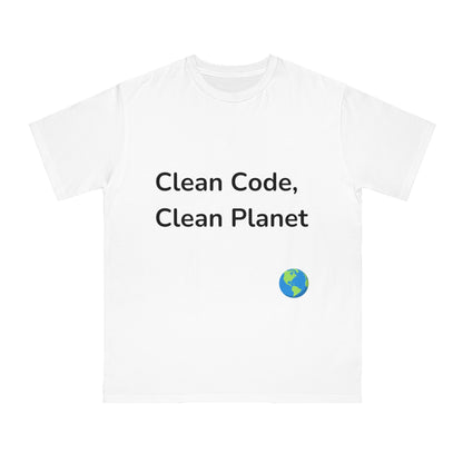 Clean Code, Clean Planet Eco Dev T-Shirt | Green Tech Tee | Usha Creations