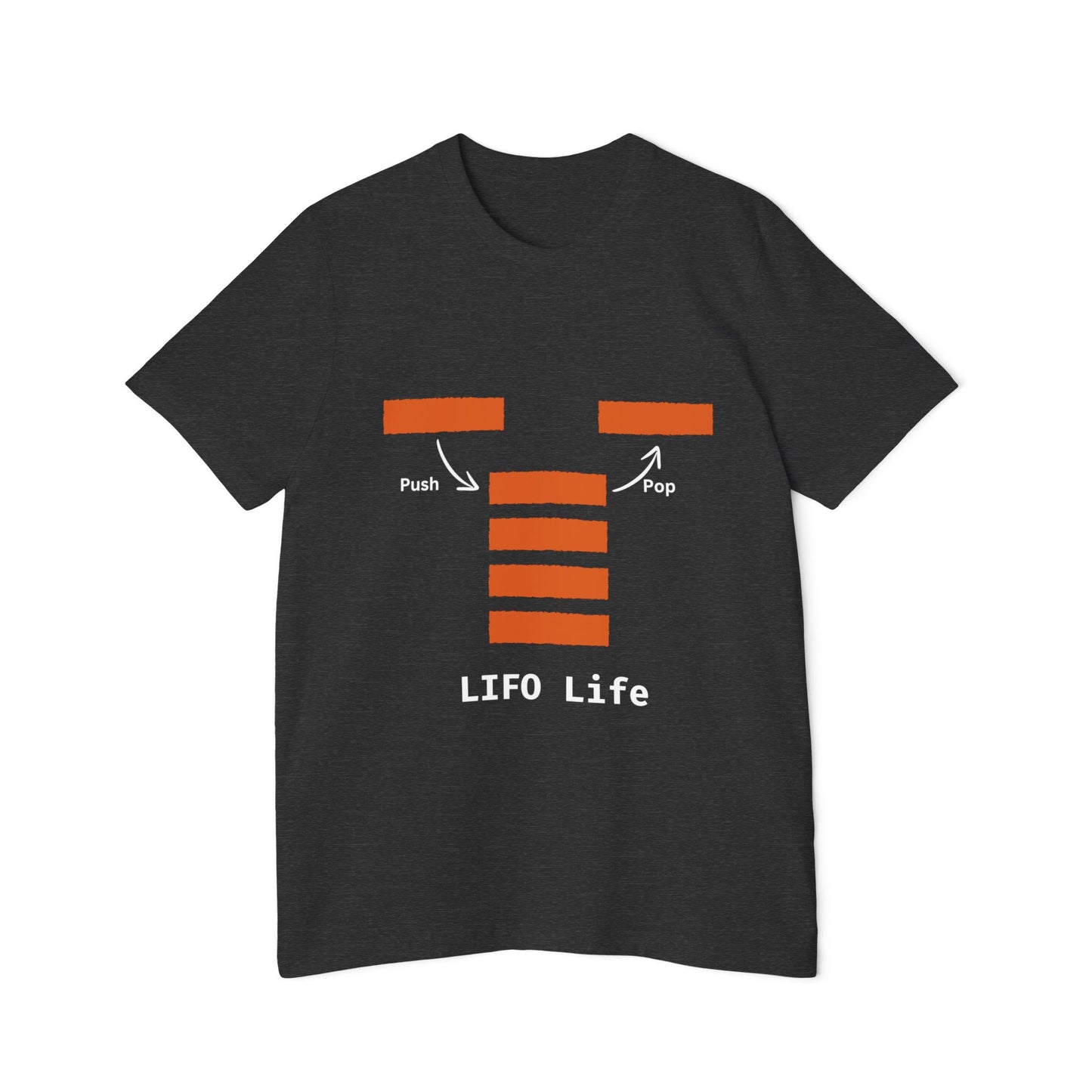 LIFO Life | Stack Data Structure T-Shirt | DSA Apparel | Interview Series | Usha Creations