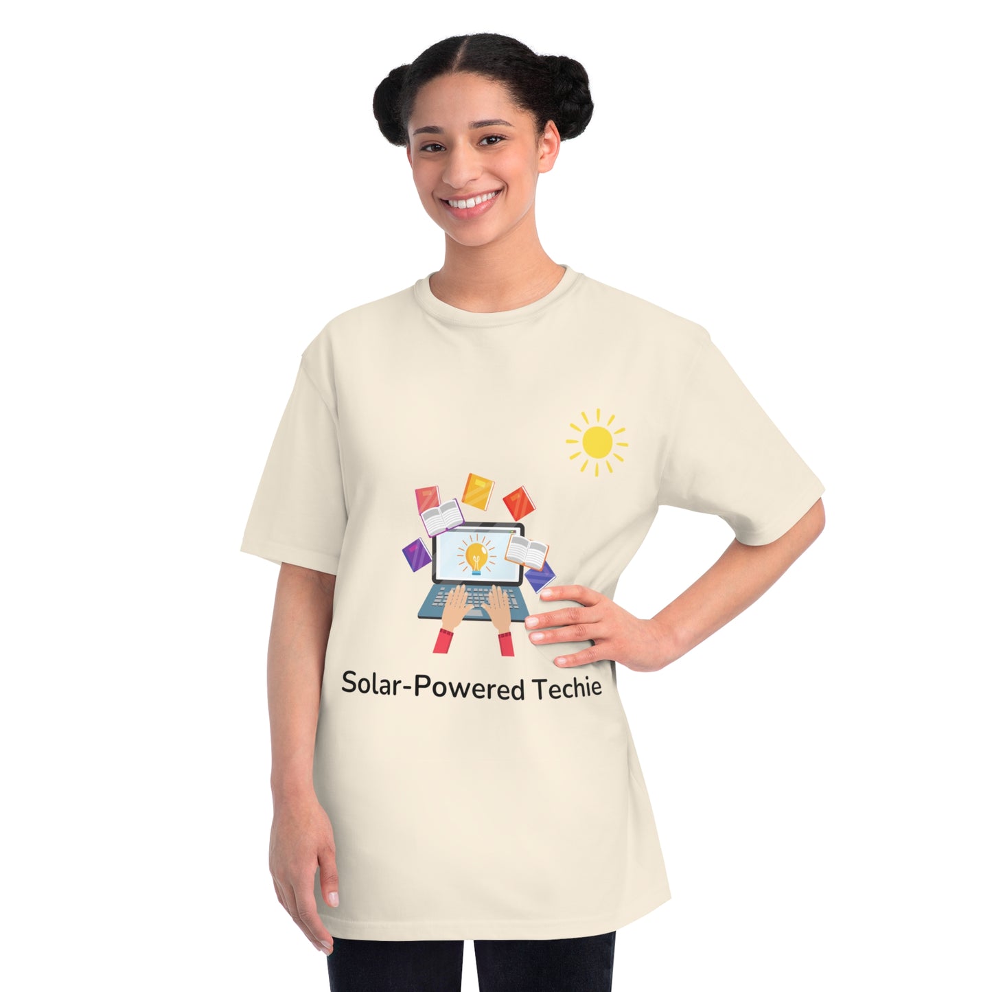 Solar-Powered Techie Tee | Eco-Friendly Coder Shirt | Usha Creations