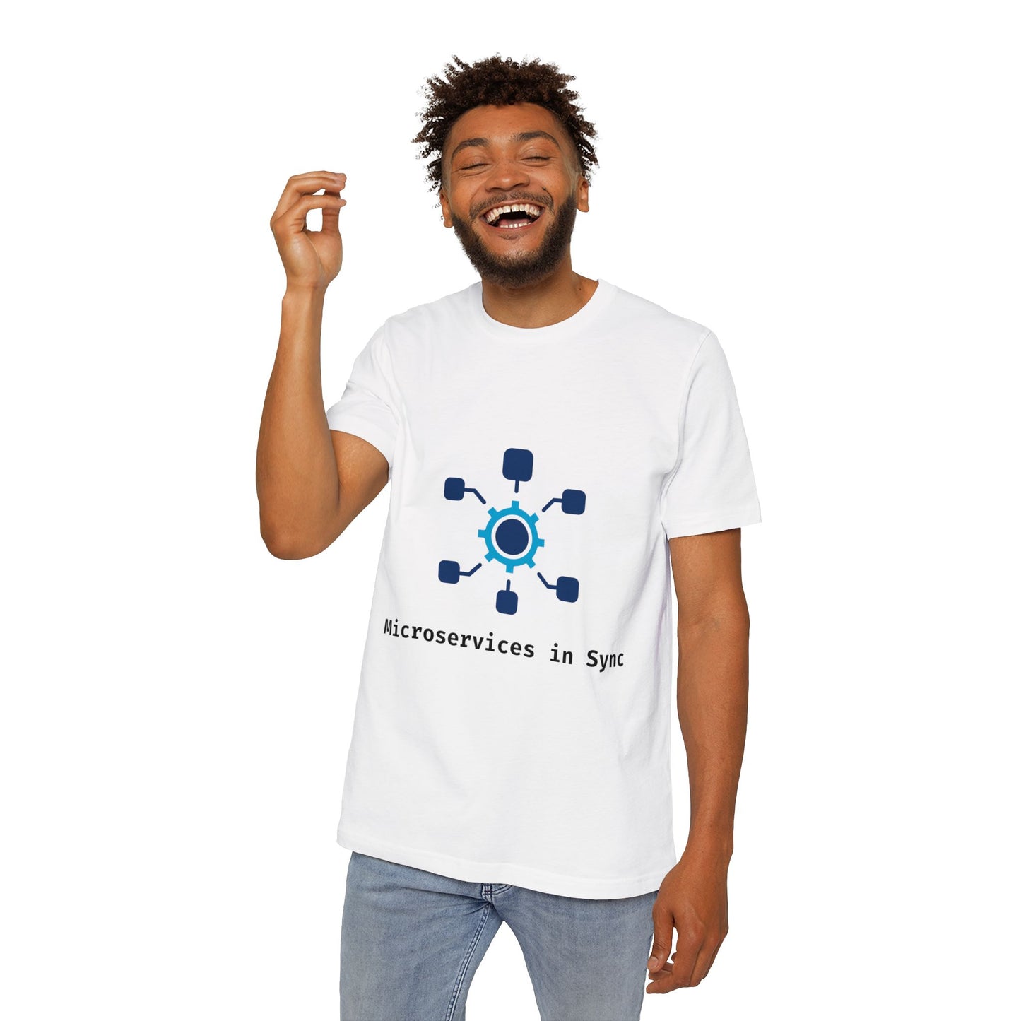 Microservices in Sync | System Design T-Shirt | Interview Series Tee | Usha Creations