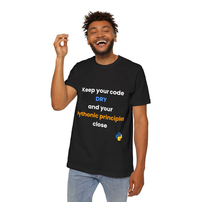 Keep Your Code DRY and Your Pythonic Principles Close | Funny Python Developer T-Shirt | Usha Creations