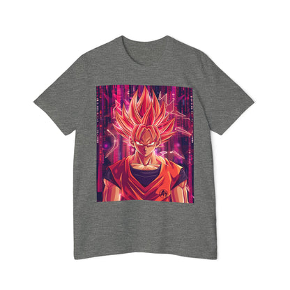 Goku Powering Up with Code Tee – Super Saiyan Coder Edition