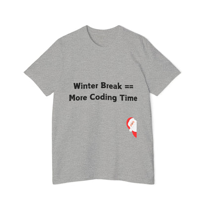 Winter Break Coding T-Shirt | Christmas Developer Time 2024 | Holiday Programming Humor | Usha Creations