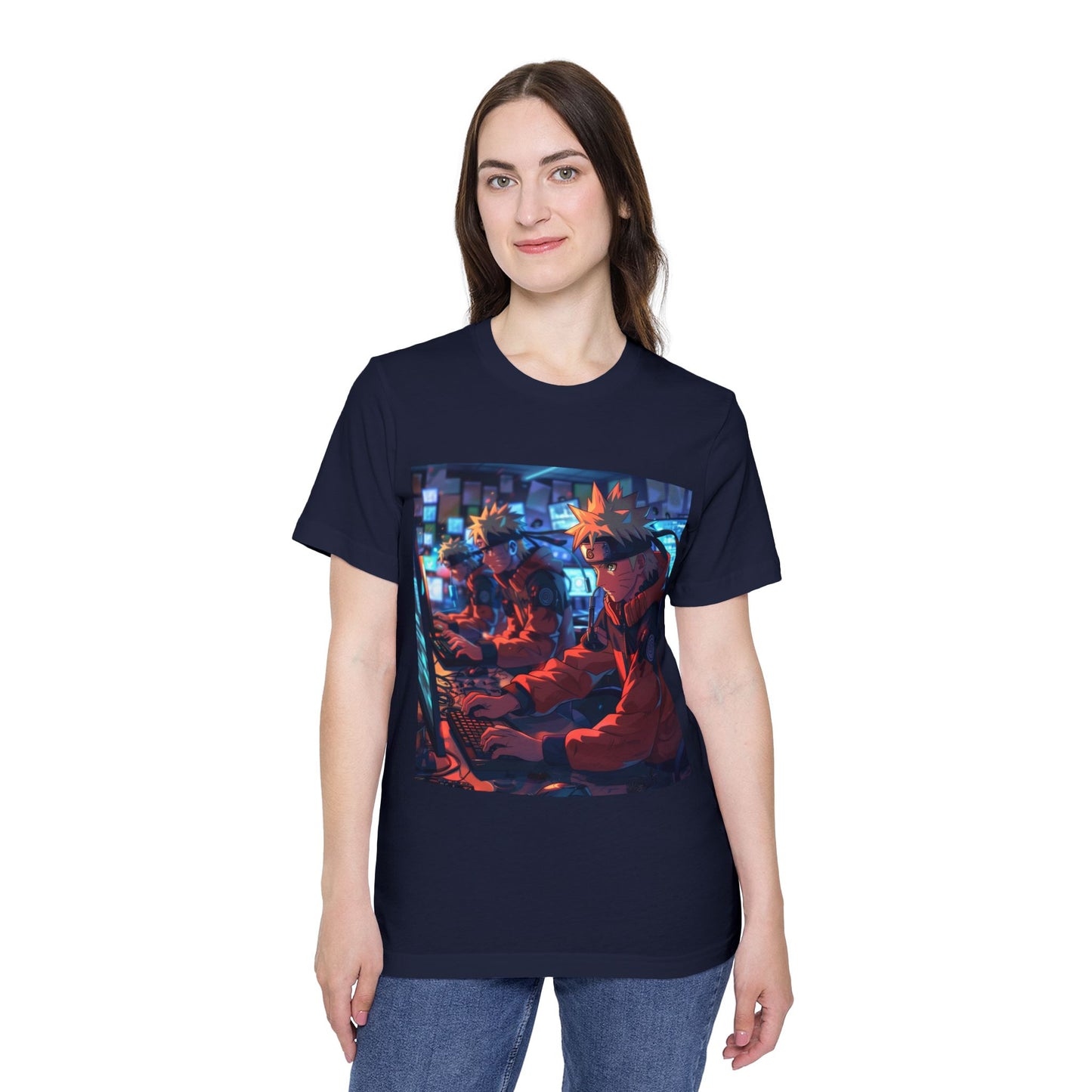 Naruto Hacking with Shadow Clones Tee – Cyber Ninja Edition