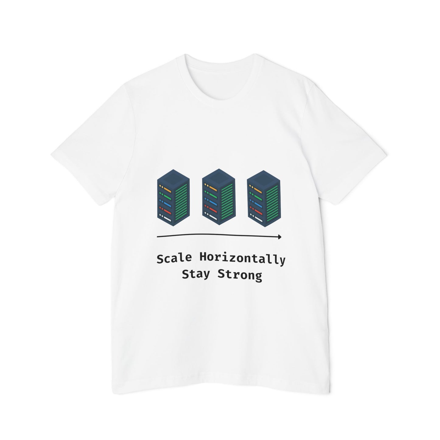 Scale Horizontally, Stay Strong | System Design T-Shirt | Interview Series Tee | Usha Creations