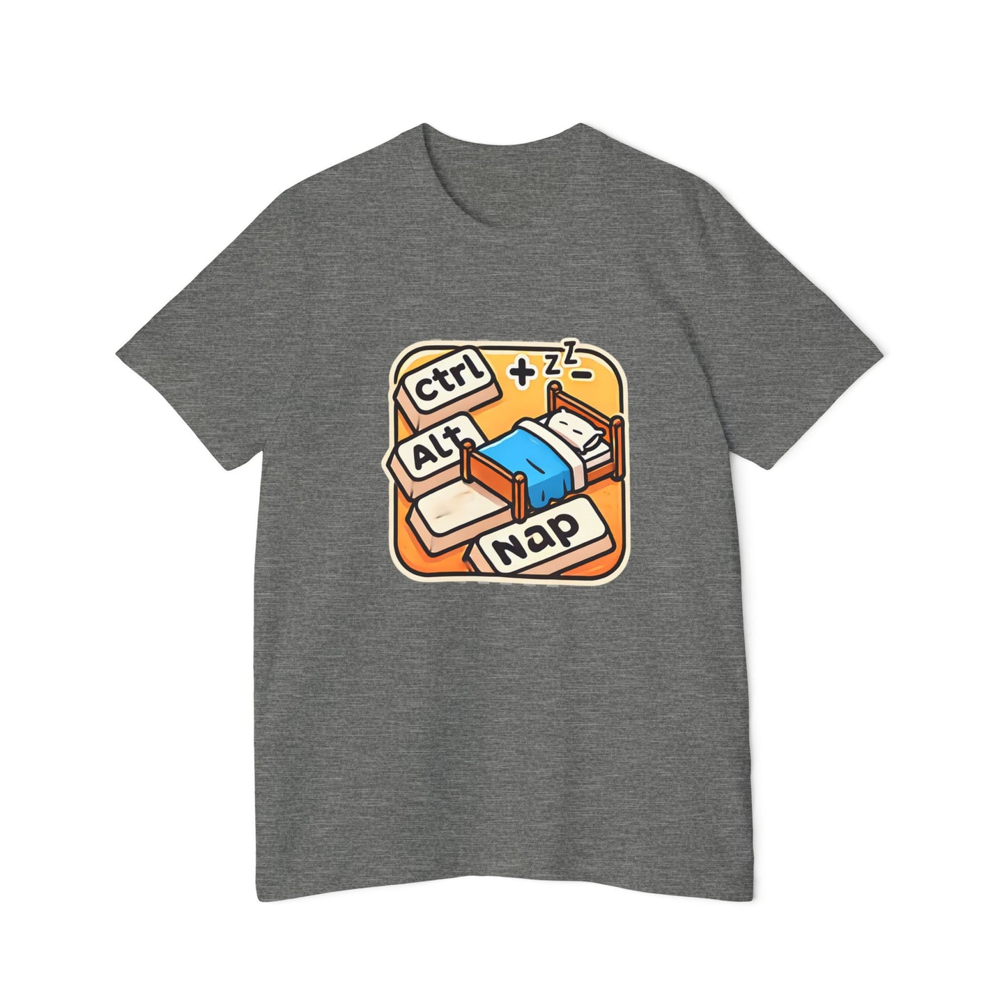 Ctrl+Alt+Nap Tech-Themed T-Shirt