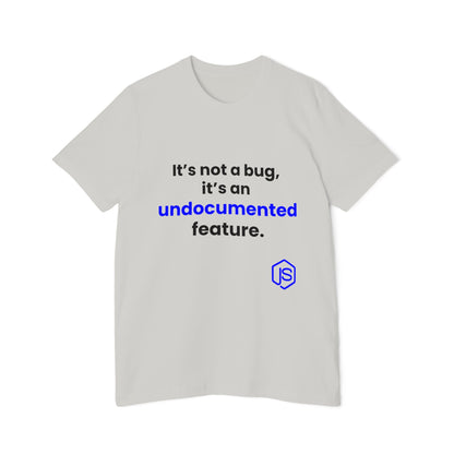 It’s Not a Bug, It’s an Undocumented Feature | Funny Coding T-Shirt for Developers | Usha Creations