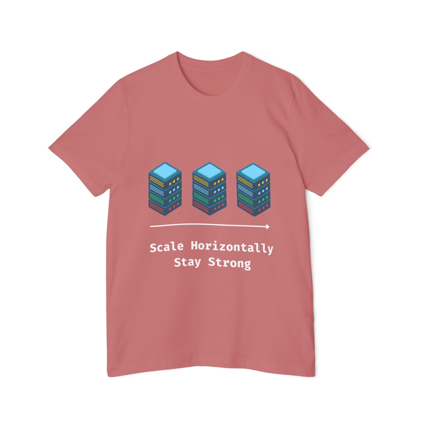 Scale Horizontally, Stay Strong | System Design T-Shirt | Interview Series Tee | Usha Creations