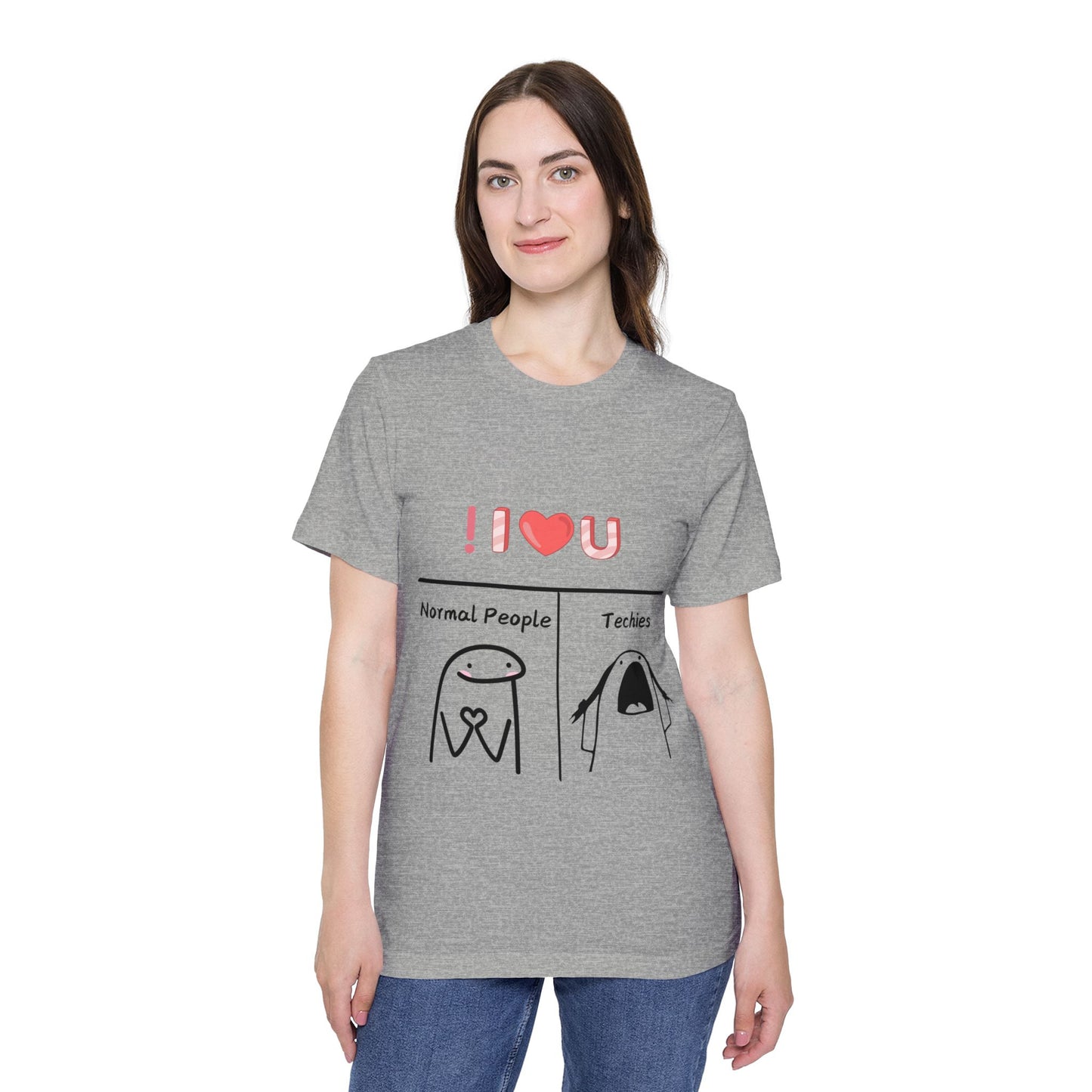 Flork Meme Programmer Logic Love Humor Tech T Shirt | Coding Syntax Meme Tees | Usha Creations