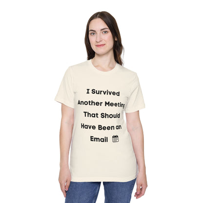 I Survived Another Meeting That Should Have Been an Email | Funny Work T-Shirt | Usha Creations