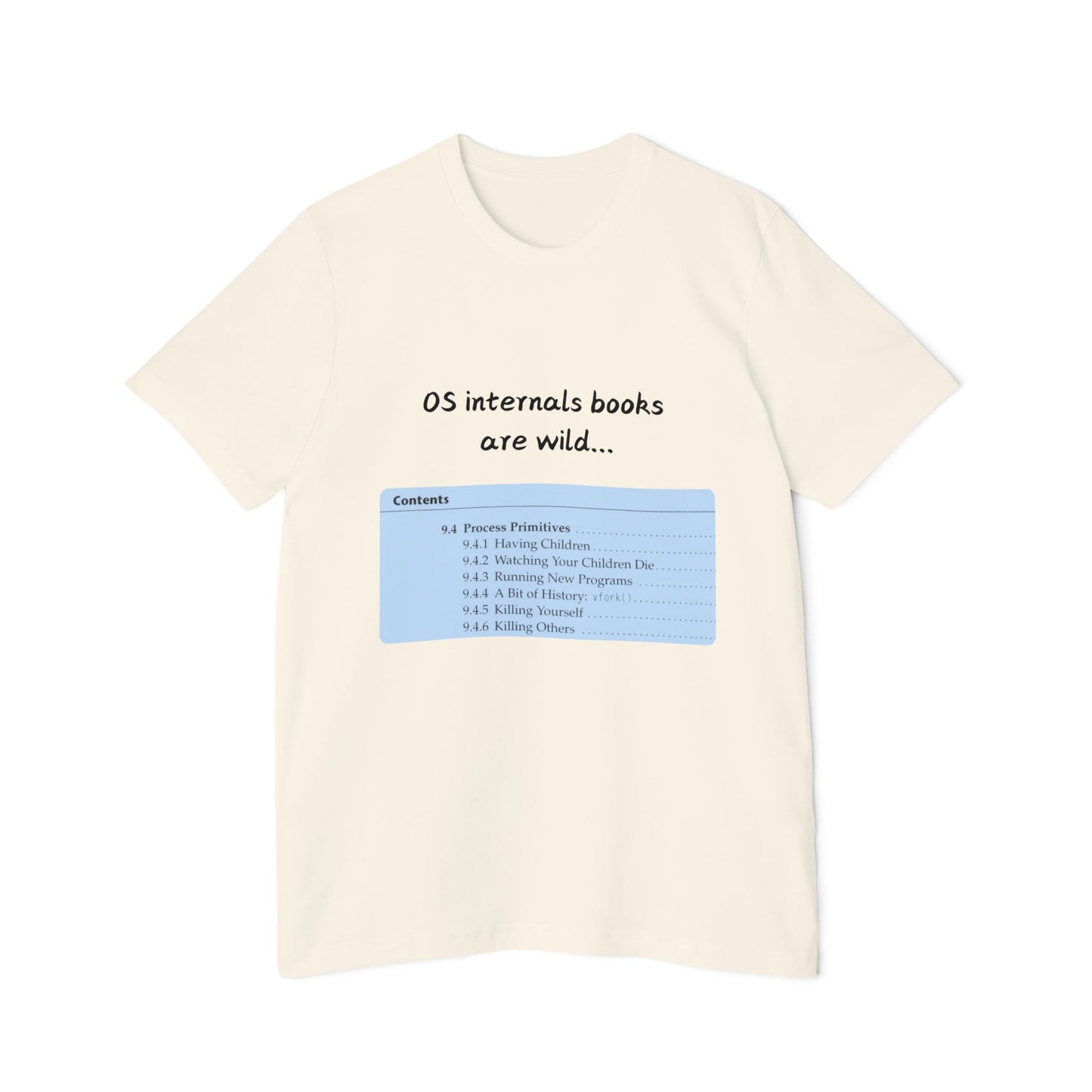 OS Internals Dark Humor Tech T Shirt | Computer Science Meme Tees | Usha Creations