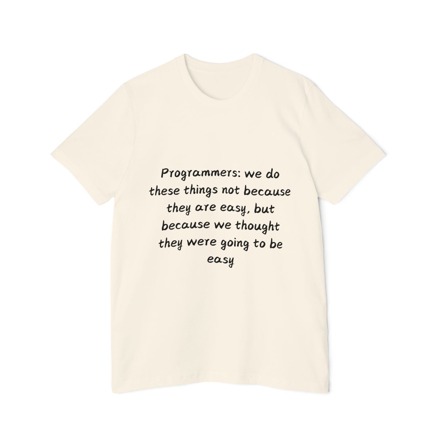 Programmer Task Complexity Humor T Shirt | Coding Challenge Meme Tees | Usha Creations