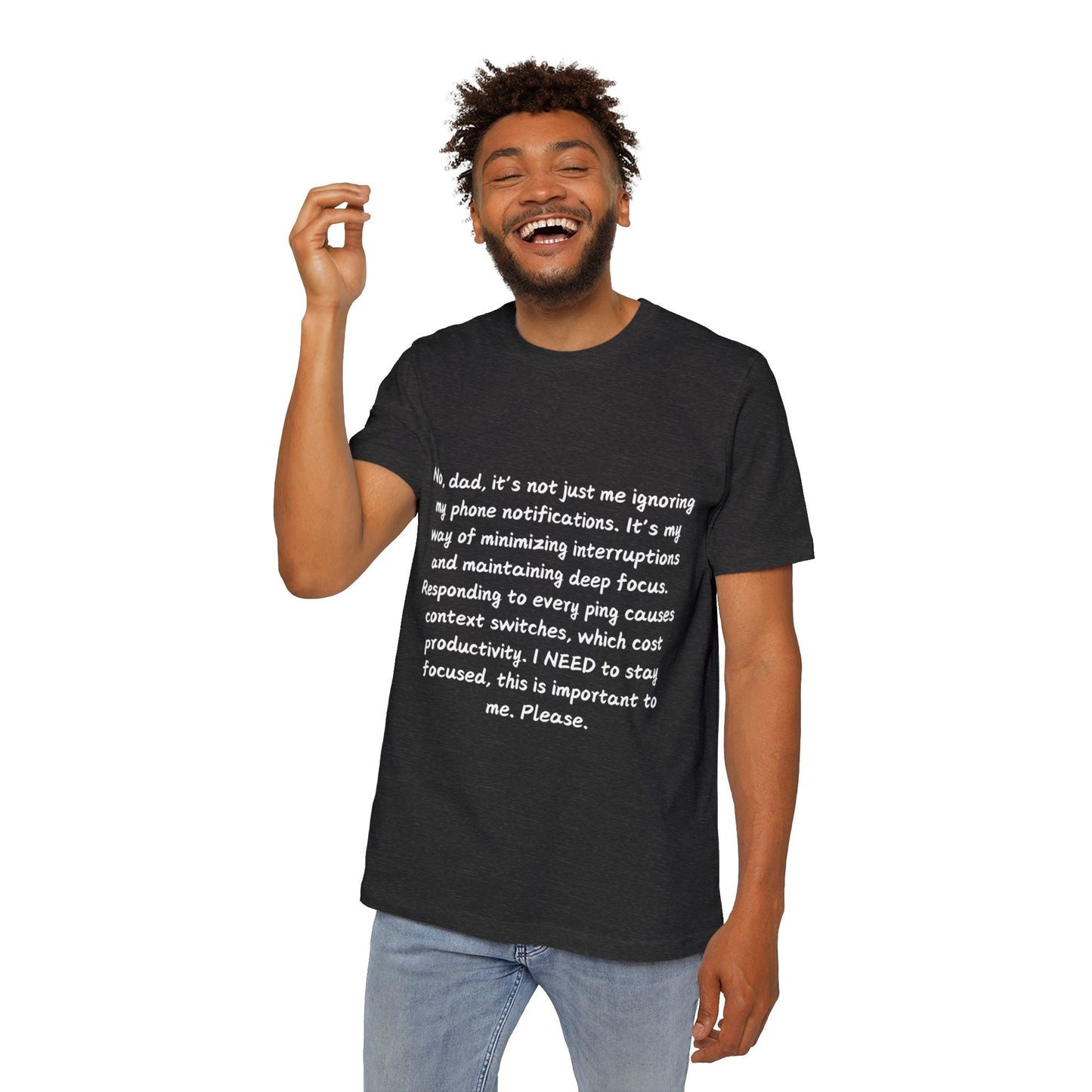 Deep Focus Productivity Tech Humor T Shirt | Programmer Concentration Meme Tees | Usha Creations