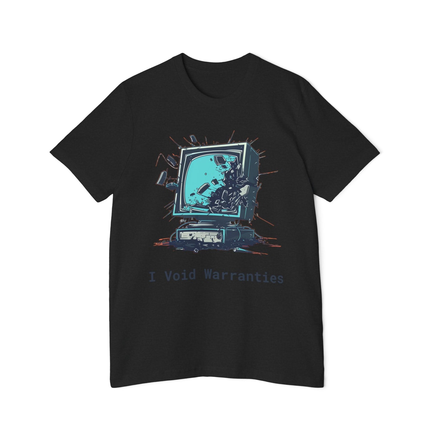 I Void Warranties Tech-Themed T-Shirt