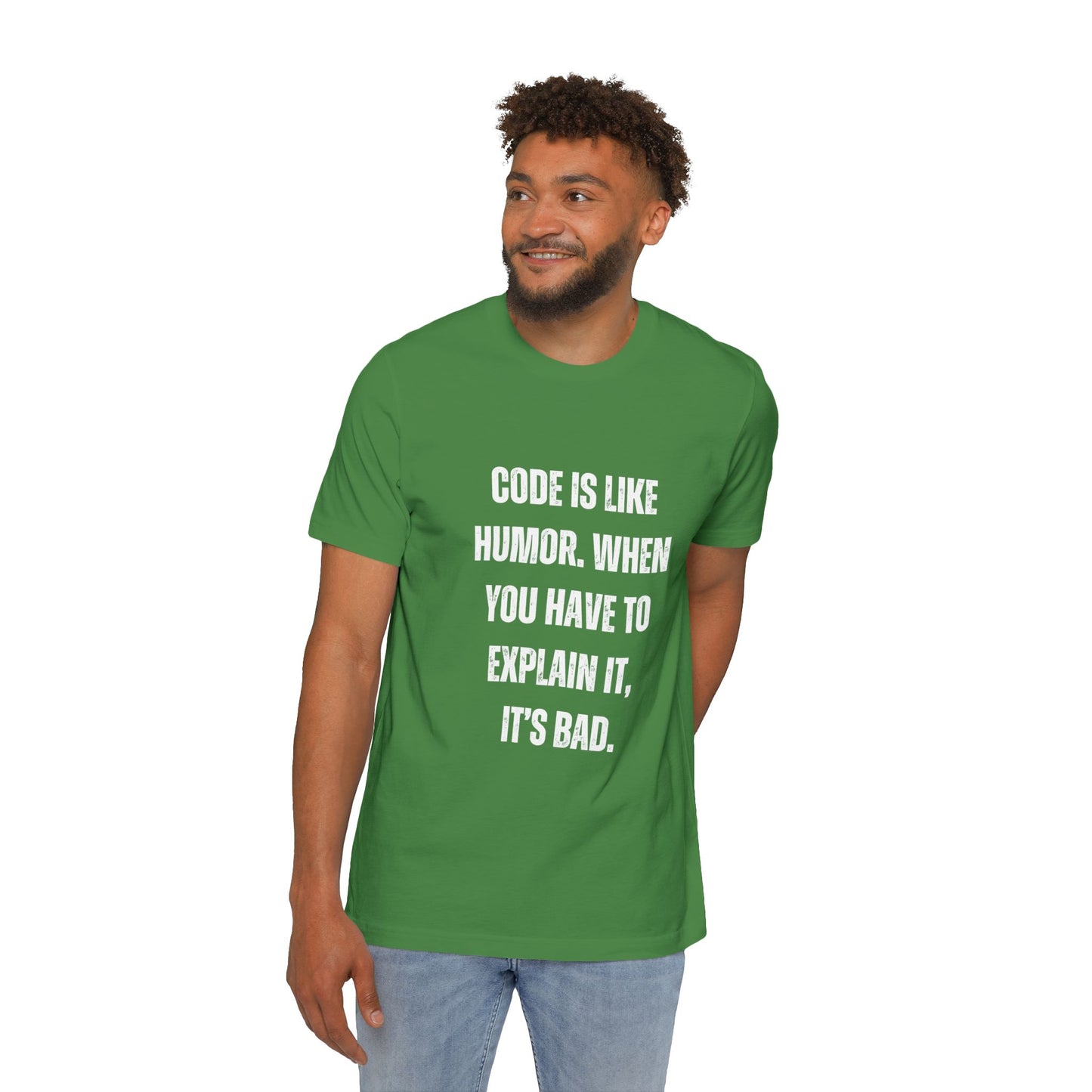 Code Is Like Humor. When You Have to Explain It, It’s Bad | Funny Developer T-Shirt | Programmer Humor Tee | Usha Creations