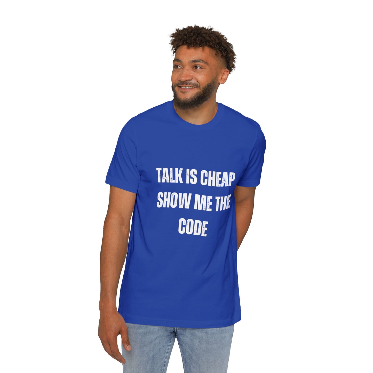 Talk is Cheap. Show Me the Code | Funny Developer T-Shirt | Usha Creations