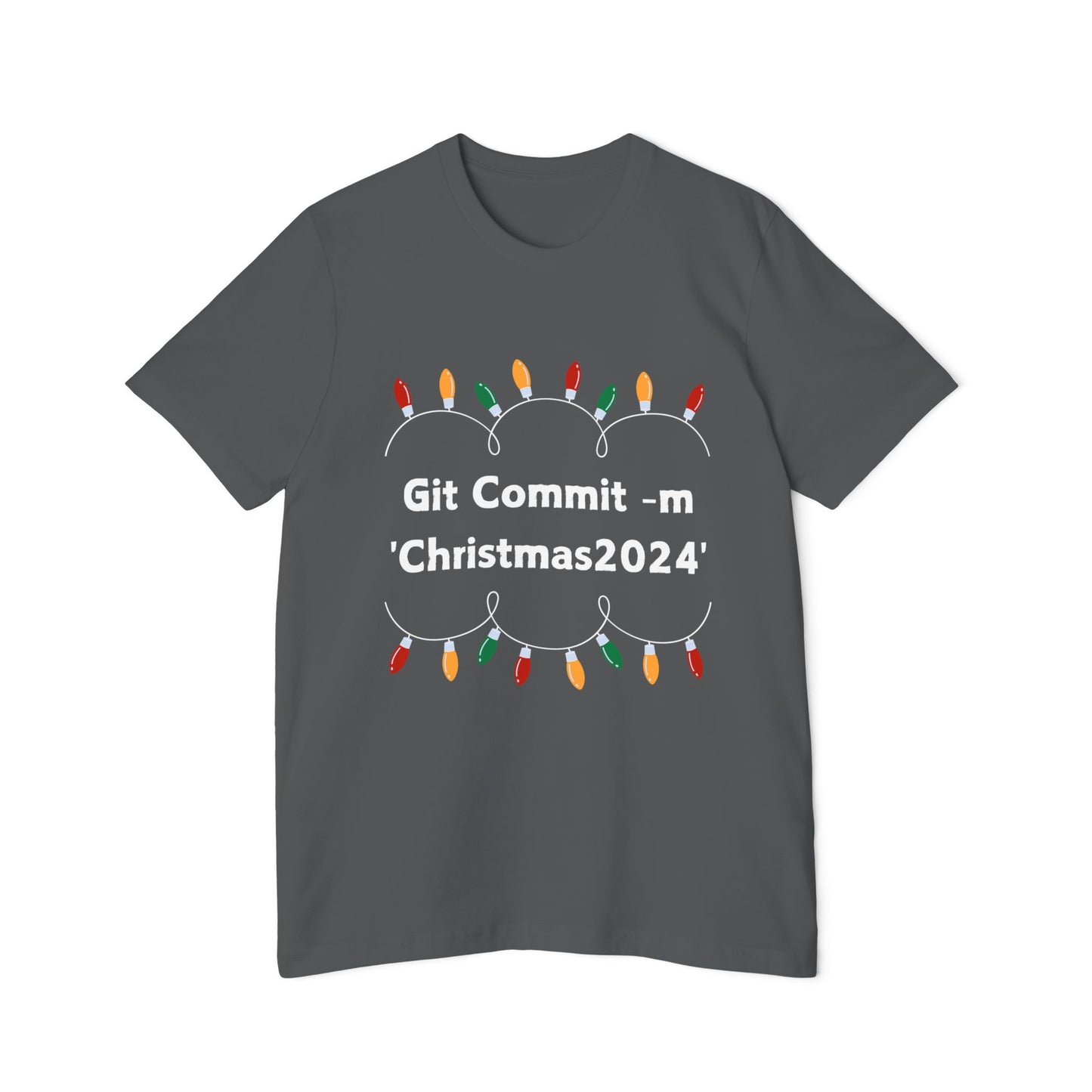 Git Christmas T-Shirt | Developer Holiday Commit 2024 | Programming Version Control Humor | Tech Winter Gift | Usha Creations