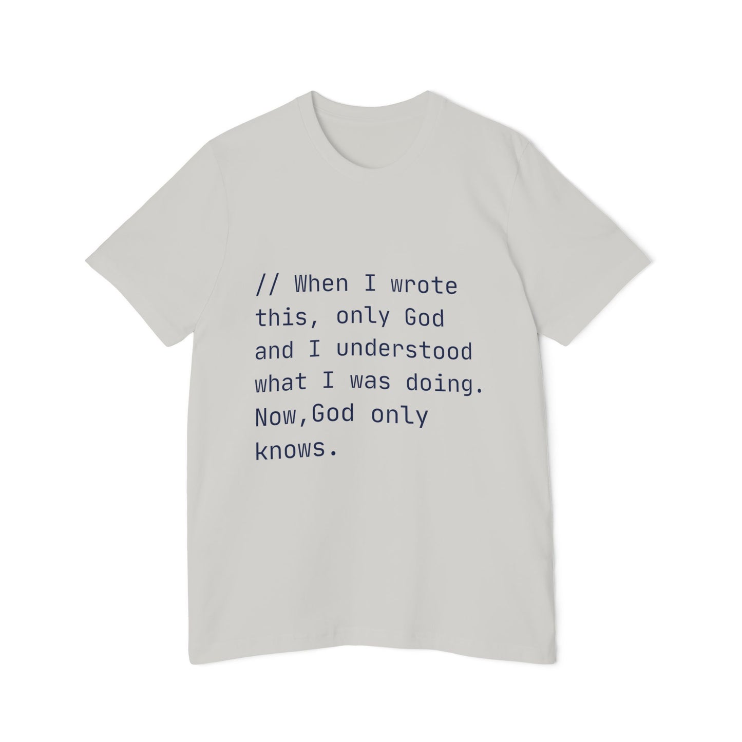 Divine Debug T-Shirt | Mysterious Code Comment | Programming Humor | Usha Creations