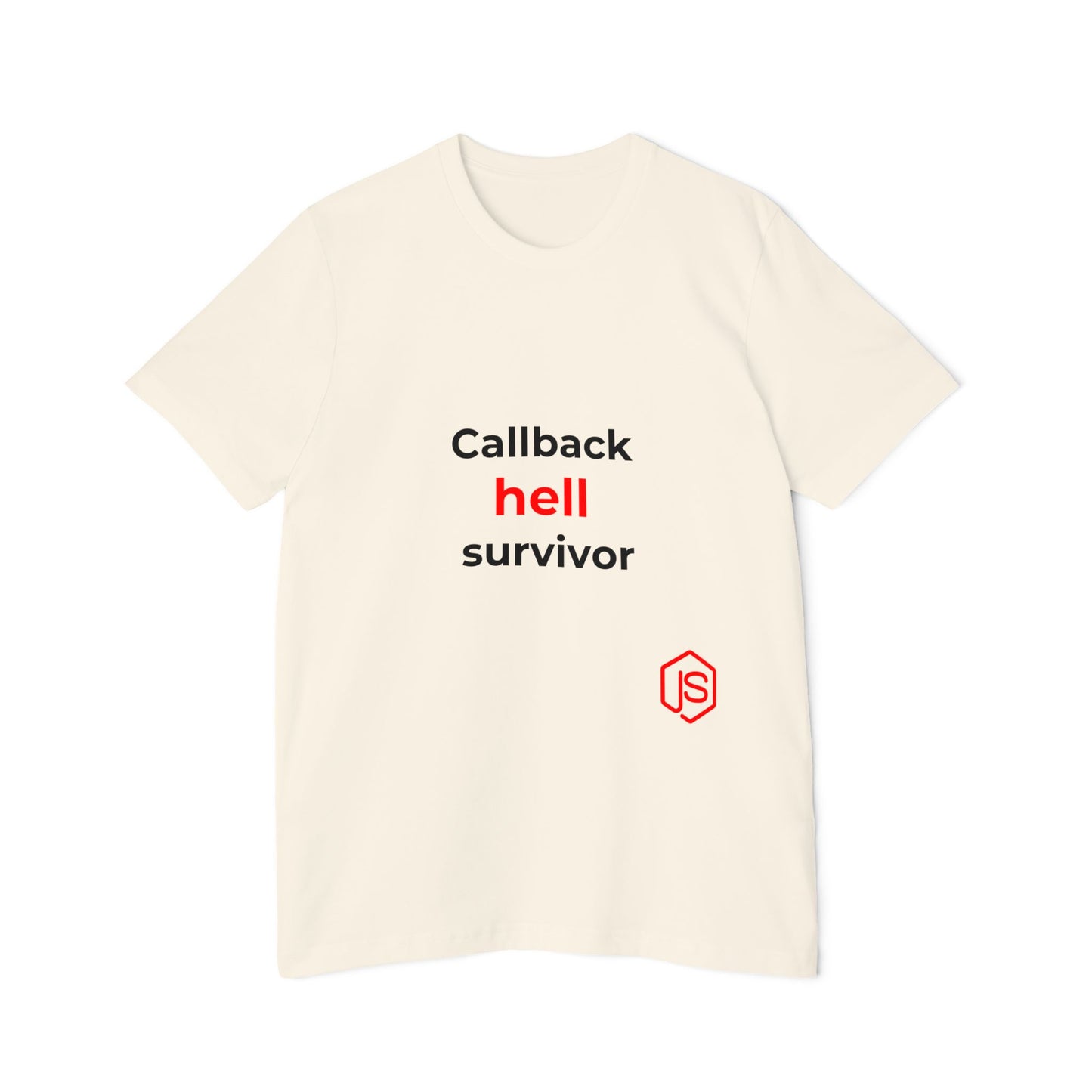 Callback Hell Survivor | Funny Coding T-Shirt for Developers | Usha Creations