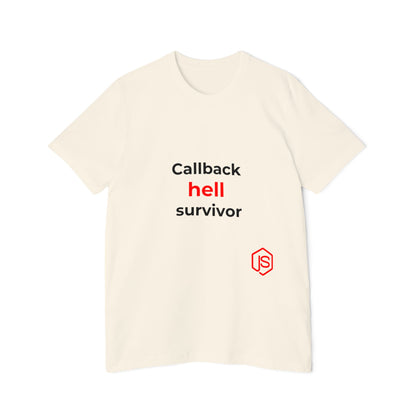 Callback Hell Survivor | Funny Coding T-Shirt for Developers | Usha Creations