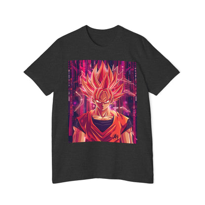 Goku Powering Up with Code Tee – Super Saiyan Coder Edition