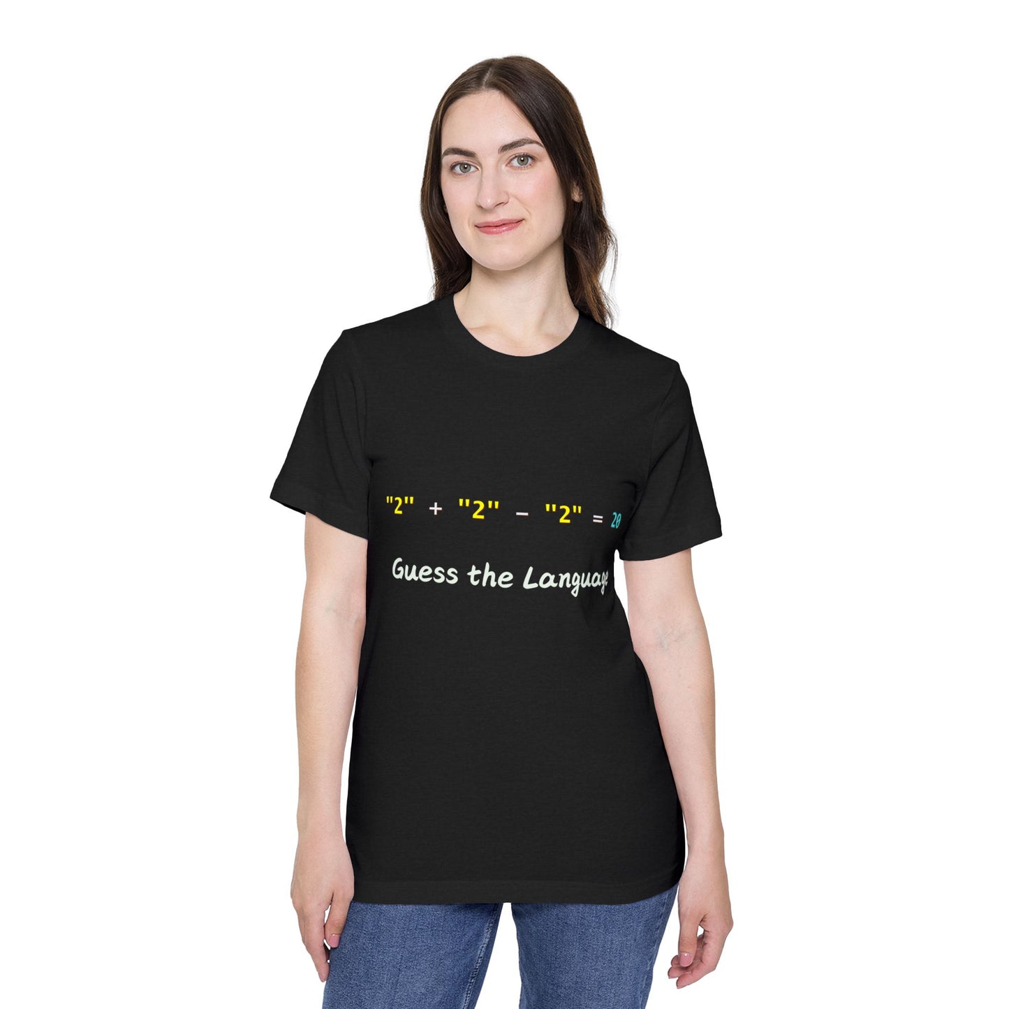 JavaScript 20 Quirk Coding Riddle T Shirt | Web Dev Meme Tees | Usha Creations