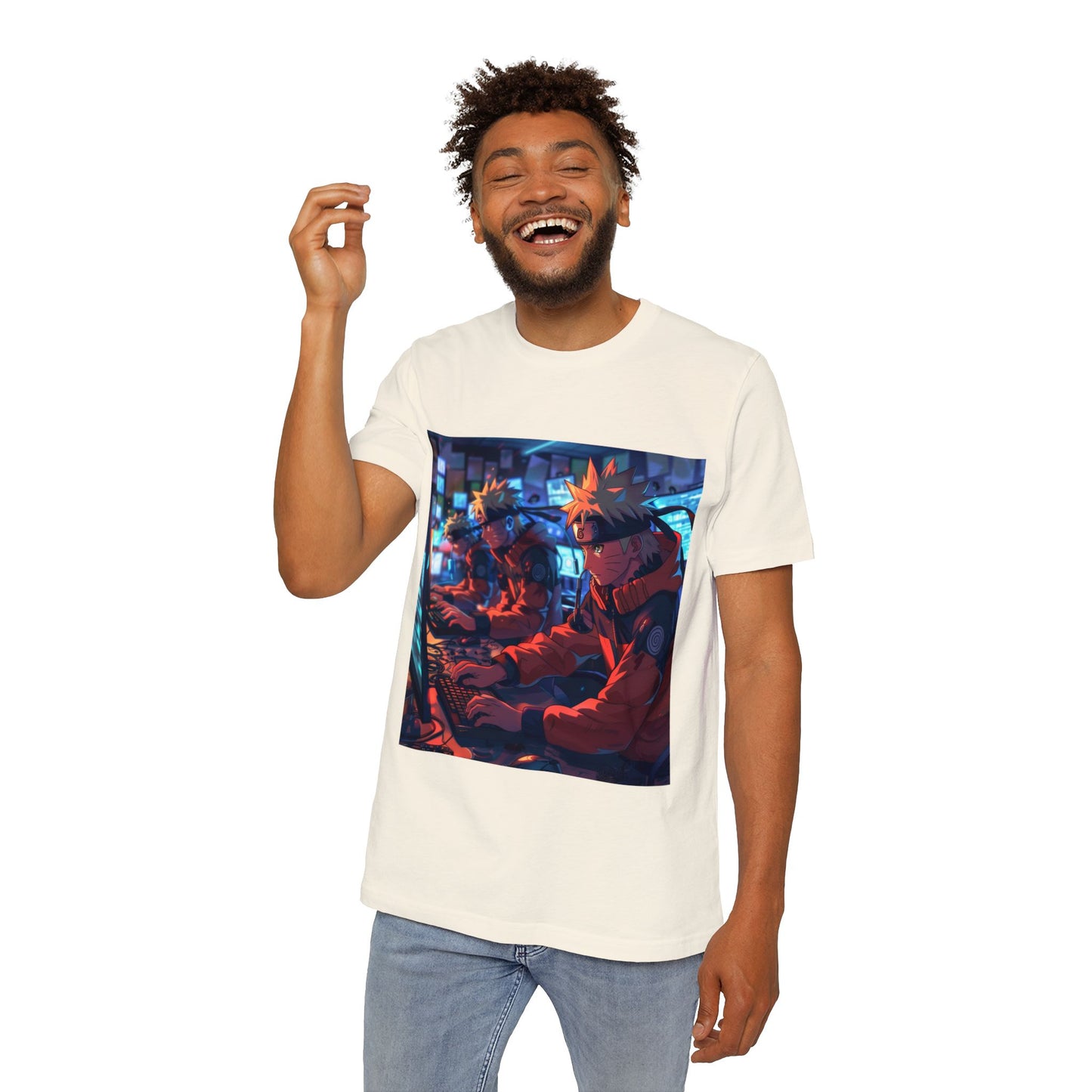 Naruto Hacking with Shadow Clones Tee – Cyber Ninja Edition