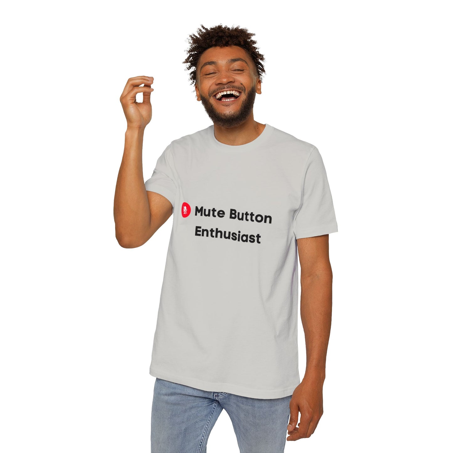 Mute Button Enthusiast | Funny Remote Work & Tech T-Shirt | Usha Creations