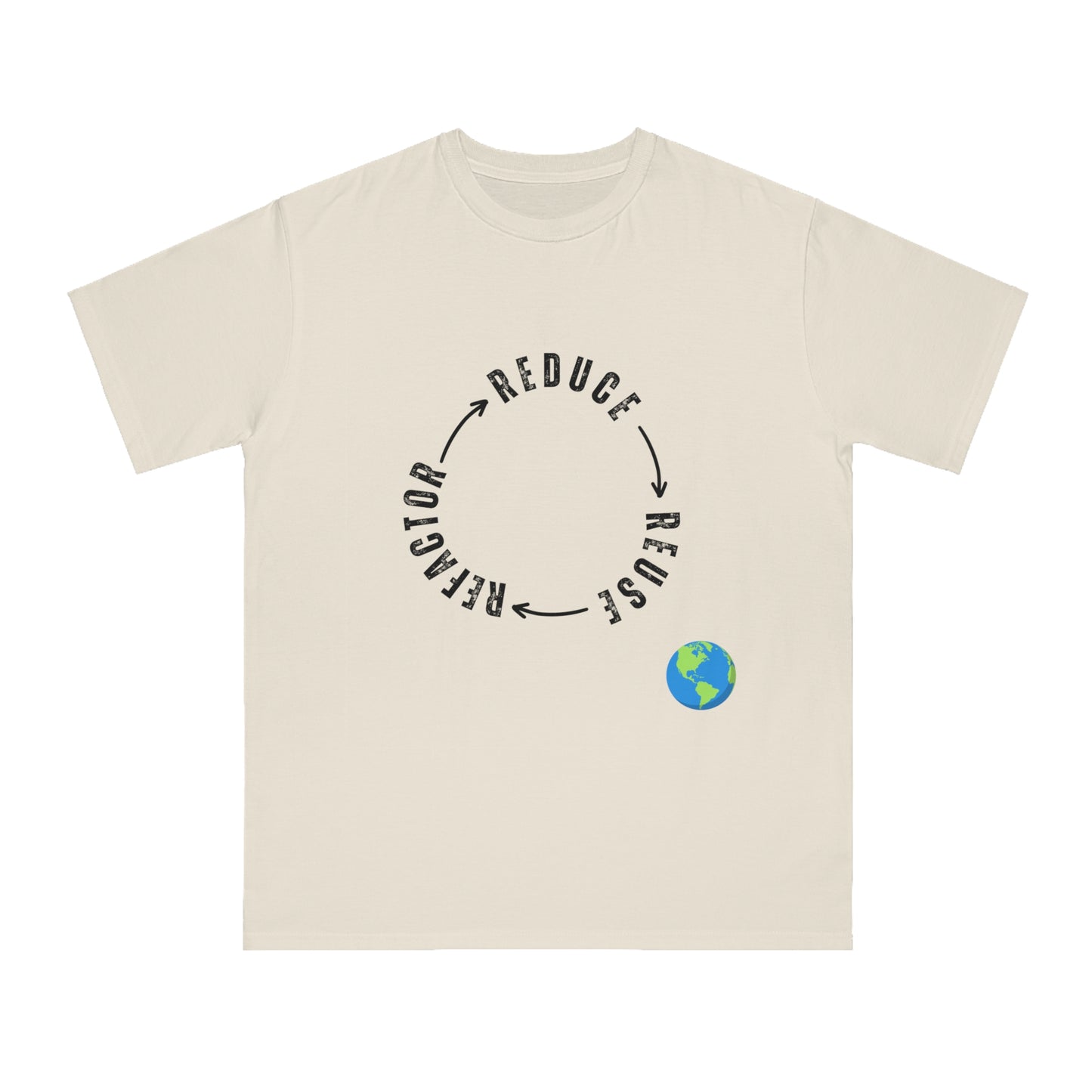 Reduce Reuse Refactor Loop Tee | Eco Code Cycle Shirt | Usha Creations