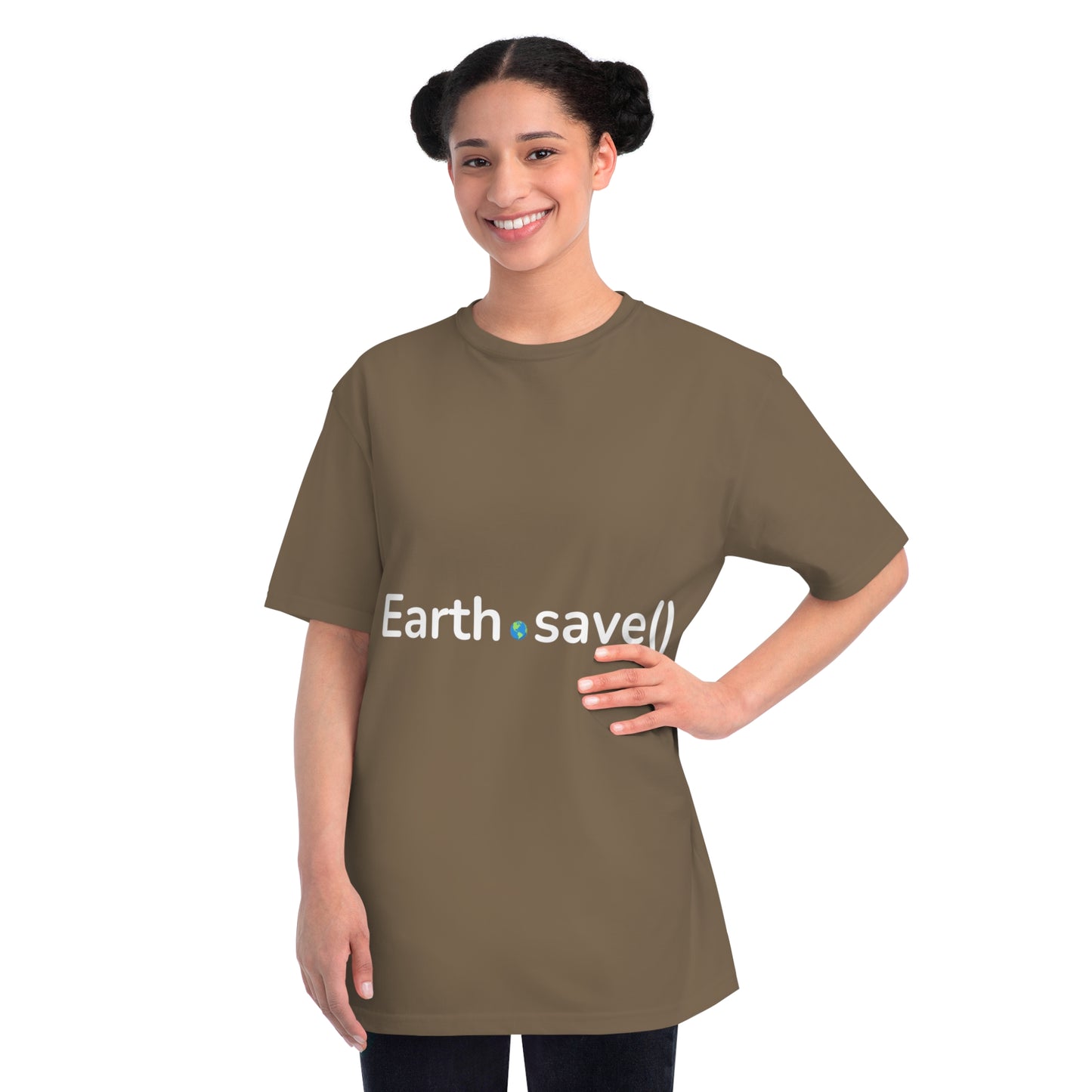 Earth.save() Eco-Coding Tee | Environmental Developer Shirt | Usha Creations