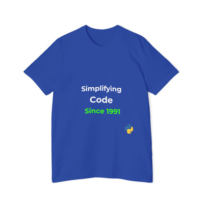 Python: Simplifying Code Since 1991 | Classic Python Programming T-Shirt | Usha Creations