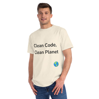 Clean Code, Clean Planet Eco Dev T-Shirt | Green Tech Tee | Usha Creations