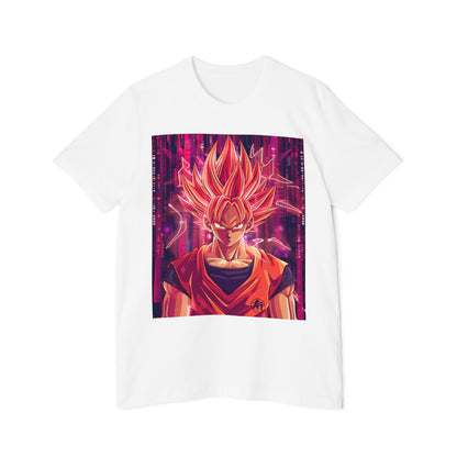 Goku Powering Up with Code Tee – Super Saiyan Coder Edition