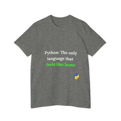 Python: The Only Language That Feels Like Home | Funny Python Developer T-Shirt | Usha Creations