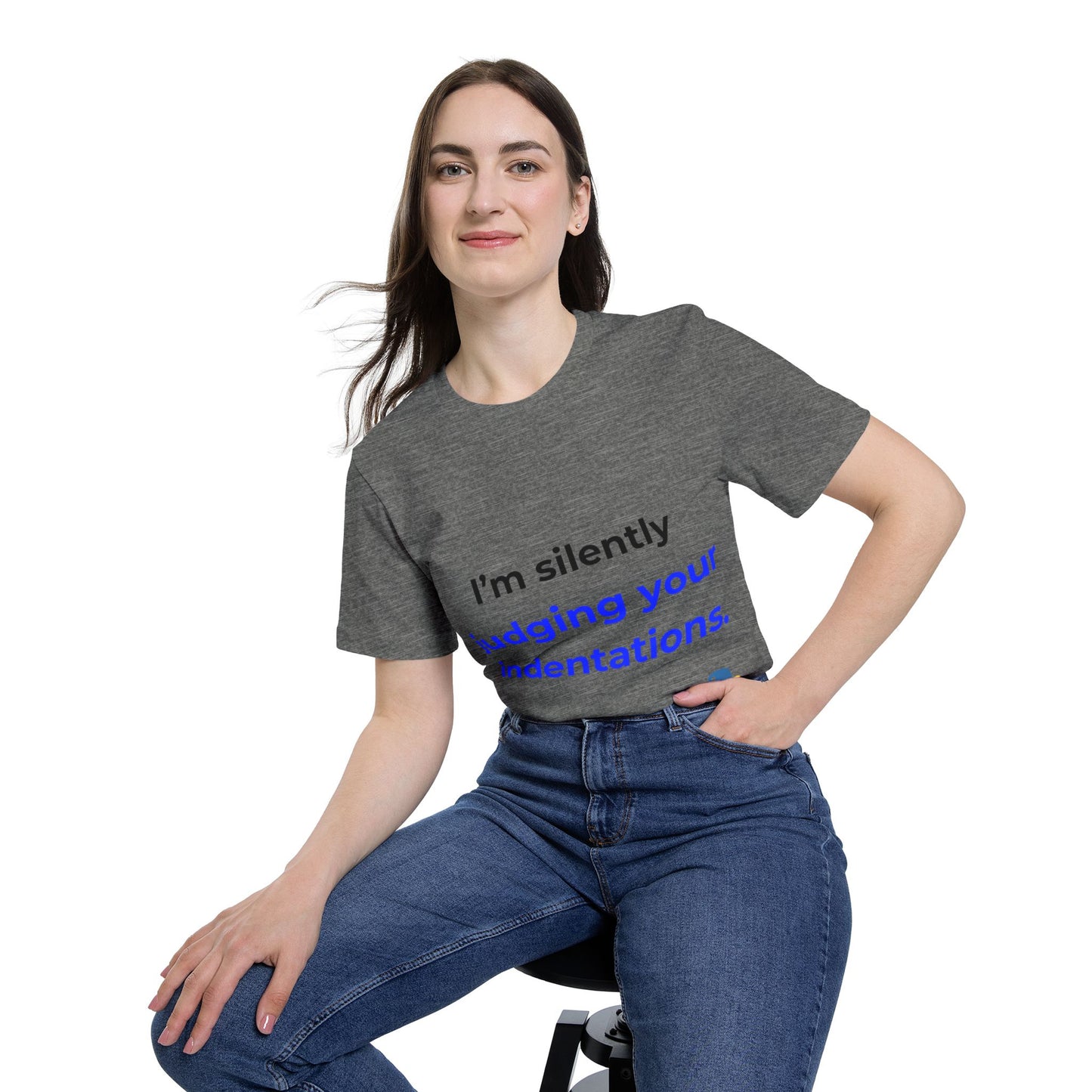 I’m Silently Judging Your Indentations | Funny Python Developer T-Shirt | Usha Creations