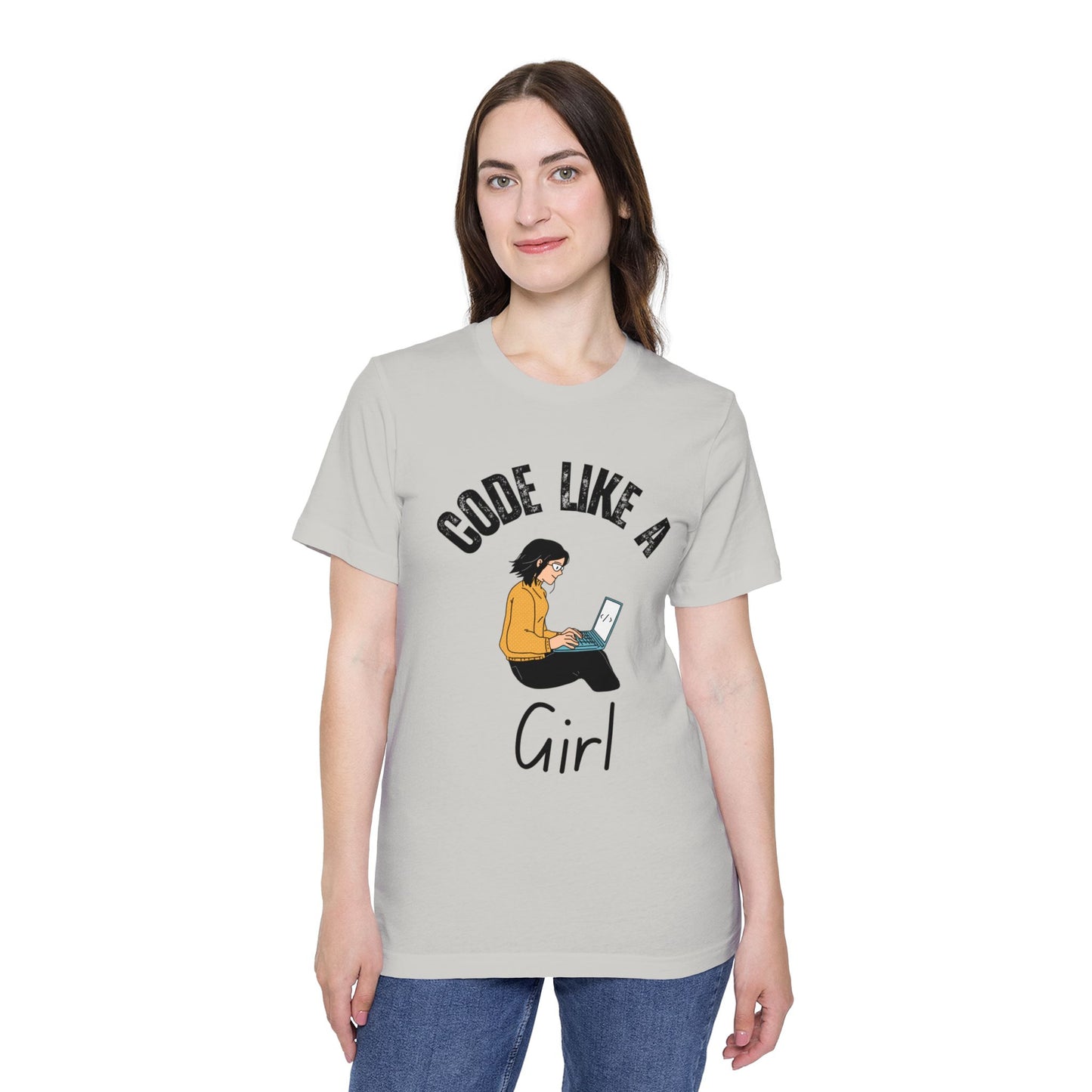 Code Like a Girl T-Shirt - Empowering Women in Tech Tee