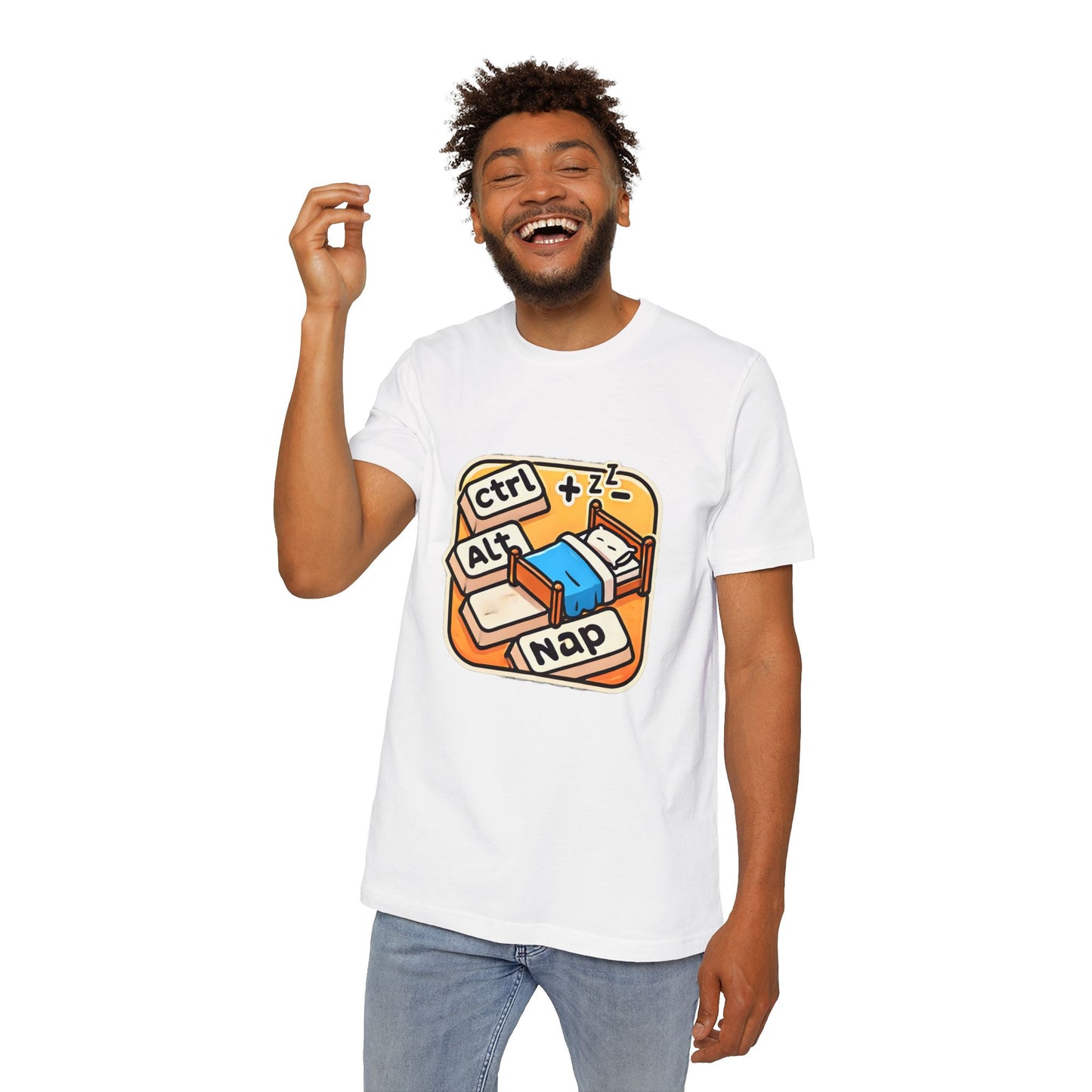 Ctrl+Alt+Nap Tech-Themed T-Shirt