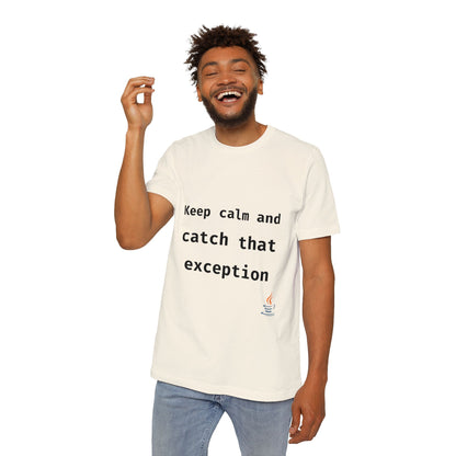 Keep Calm and Catch That Exception | Java Programming T-Shirt | Funny Developer Shirt | Usha Creations