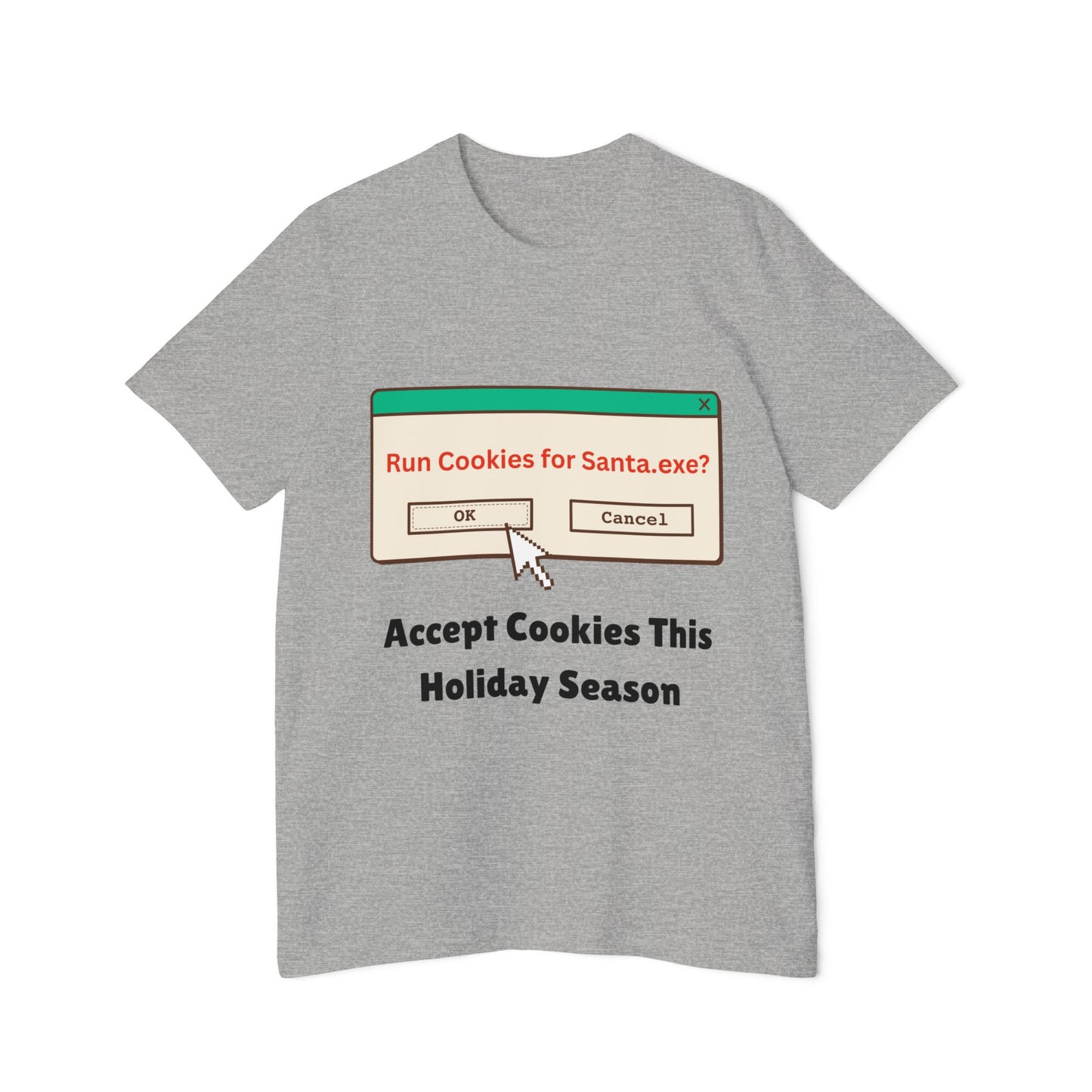 Christmas Cookie Code Humor T-Shirt | Tech Holiday Pun Meme Tees | Usha Creations