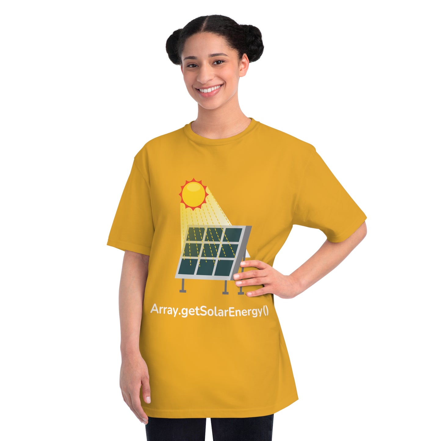 Array.getSolarEnergy() Tee | Eco Coder Solar Shirt | Usha Creations