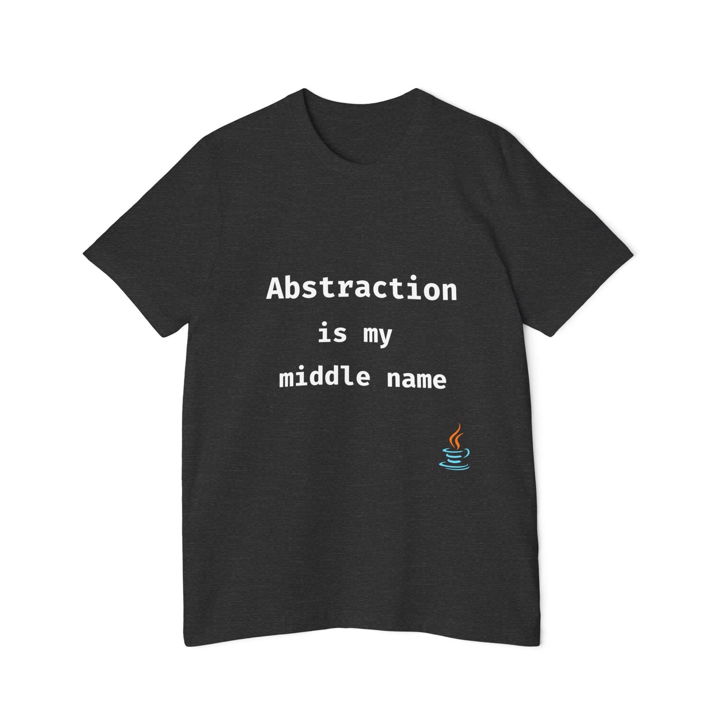 Abstraction Is My Middle Name | Java Developer T-Shirt | Funny Programmer Shirt | Usha Creations