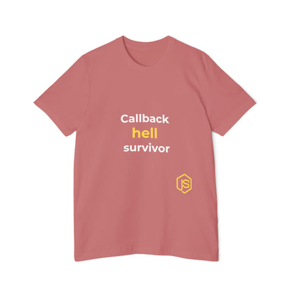 Callback Hell Survivor | Funny Coding T-Shirt for Developers | Usha Creations