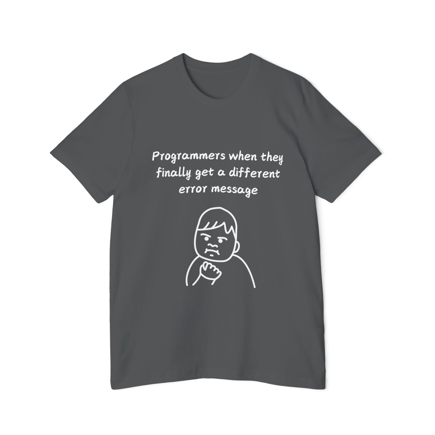 Programmer New Error Success Kid Humor T Shirt | Debugging Meme Tees | Usha Creations