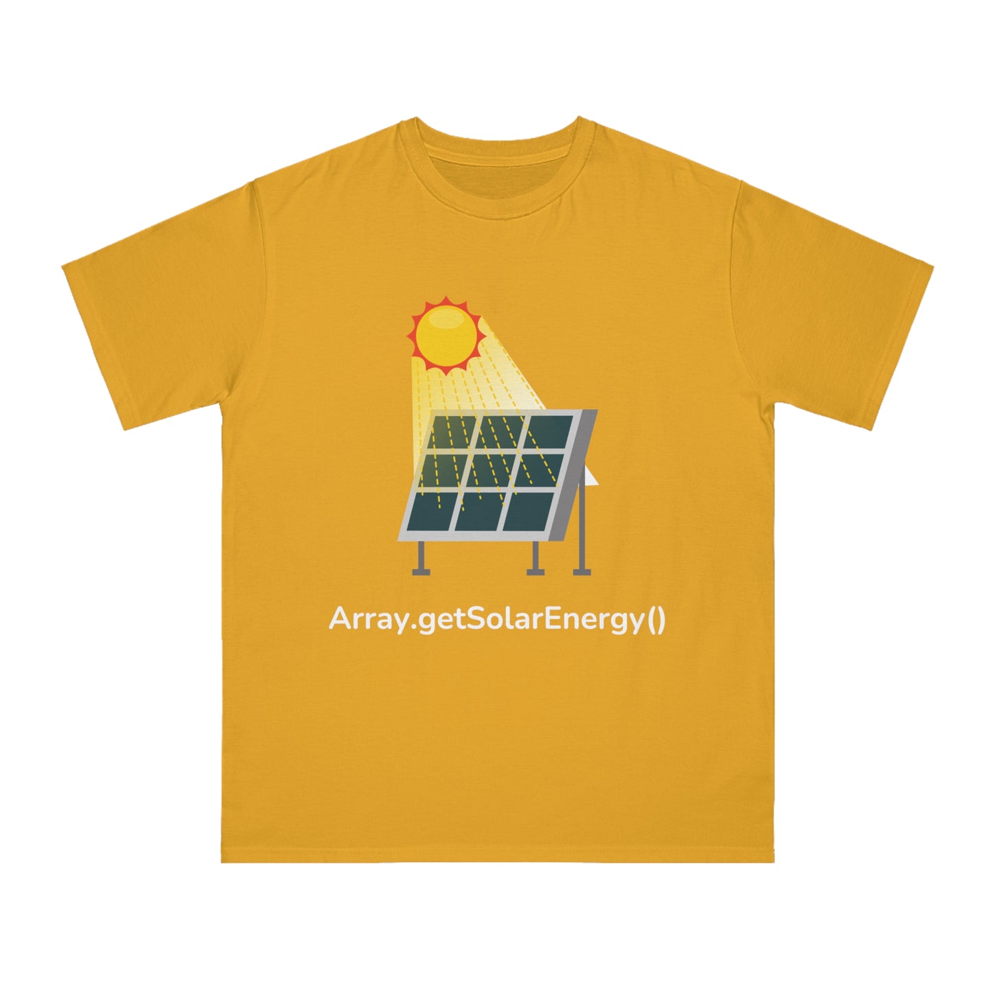 Array.getSolarEnergy() Tee | Eco Coder Solar Shirt | Usha Creations