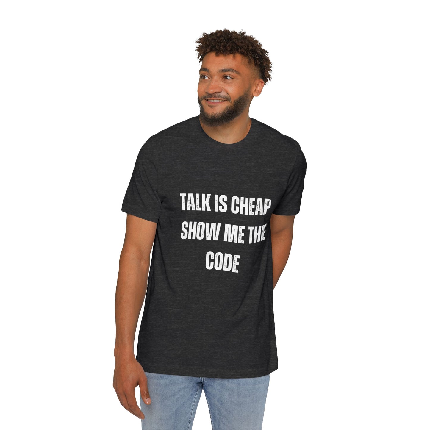 Talk is Cheap. Show Me the Code | Funny Developer T-Shirt | Usha Creations