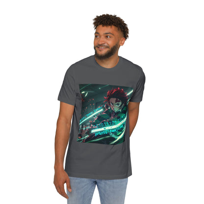 Tanjiro’s Cyber Sword Tee – Digital Demon Slayer Edition