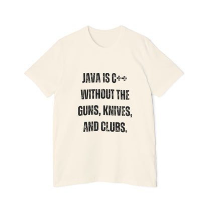 Java Is C++ Without the Guns, Knives, and Clubs | Funny Developer T-Shirt | Programming Humor Tee | Usha Creations