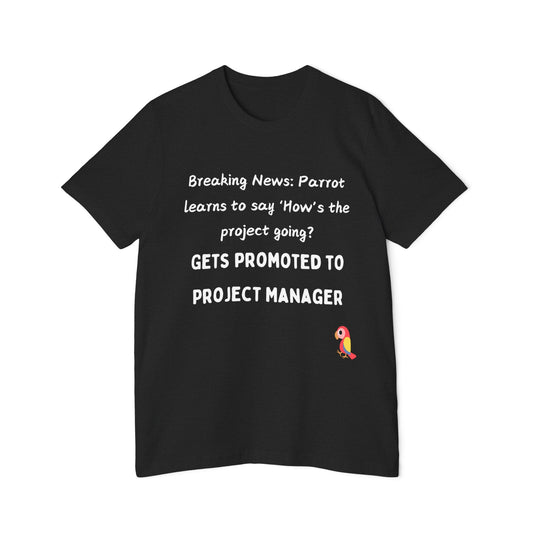 PM Parrot T-Shirt | Project Manager Pattern 2024 | Programming Status Humor | Usha Creations