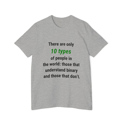 There Are Only 10 Types of People in the World: Those That Understand Binary and Those That Don’t | Funny Tech T-Shirt for Developers | Usha Creations